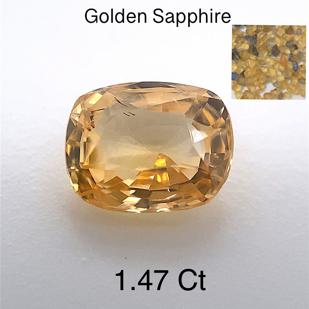 Beautiful Natural Flawless Golden Sapphire YS17