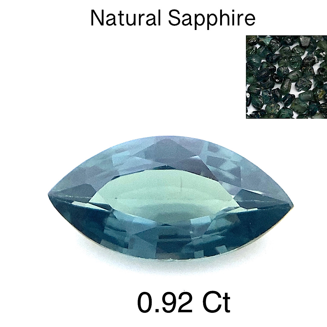 Natural Sapphire Green/Blue GS35