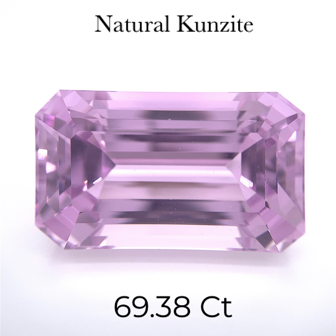 Natural Pink Kunzite Emerald Cut KZ01