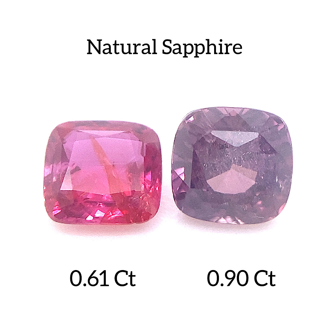 Natural Ruby Sapphire Red/Pink Pair SP77