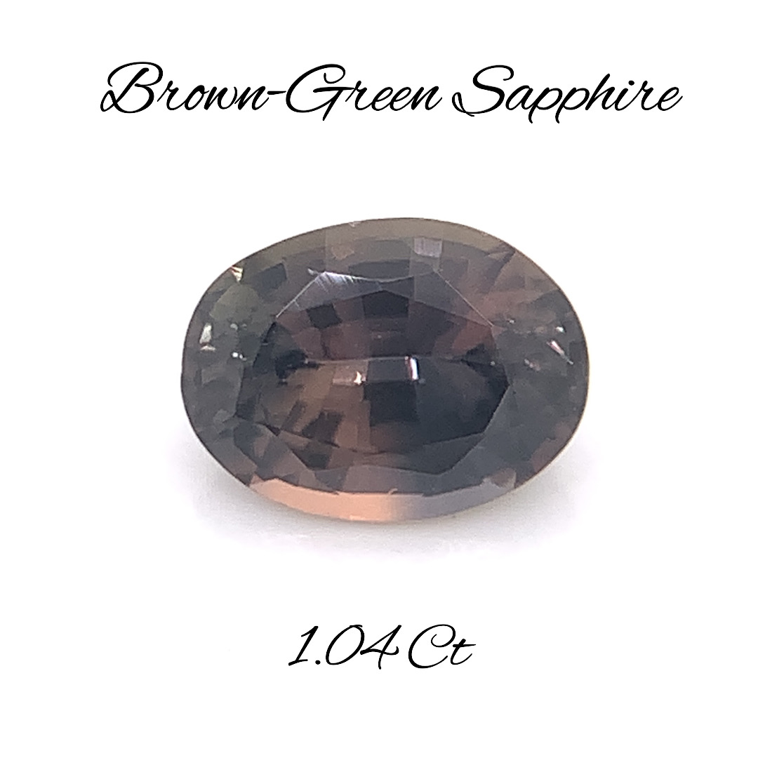 Natural Brown-Green Sapphire SP187