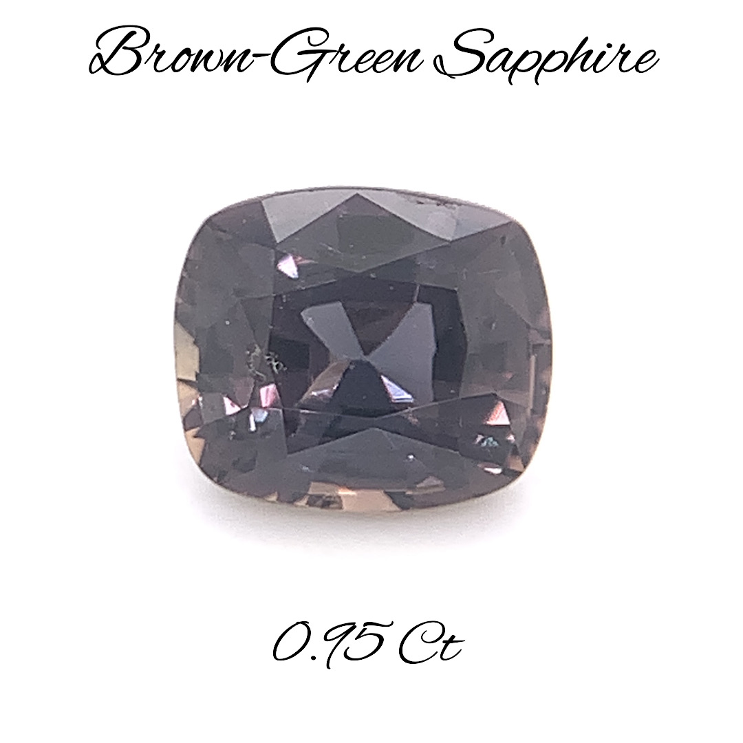 Natural Brown-Green Sapphire SP188