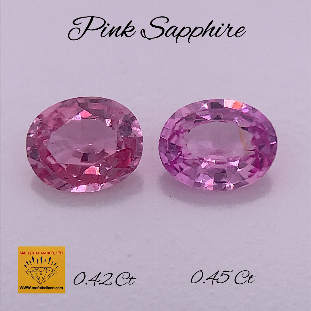 Natural Pink Sapphire Pair SP218