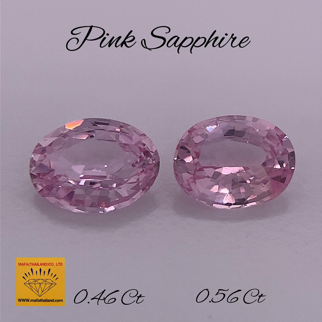 Natural Pink Sapphire Pair SP219