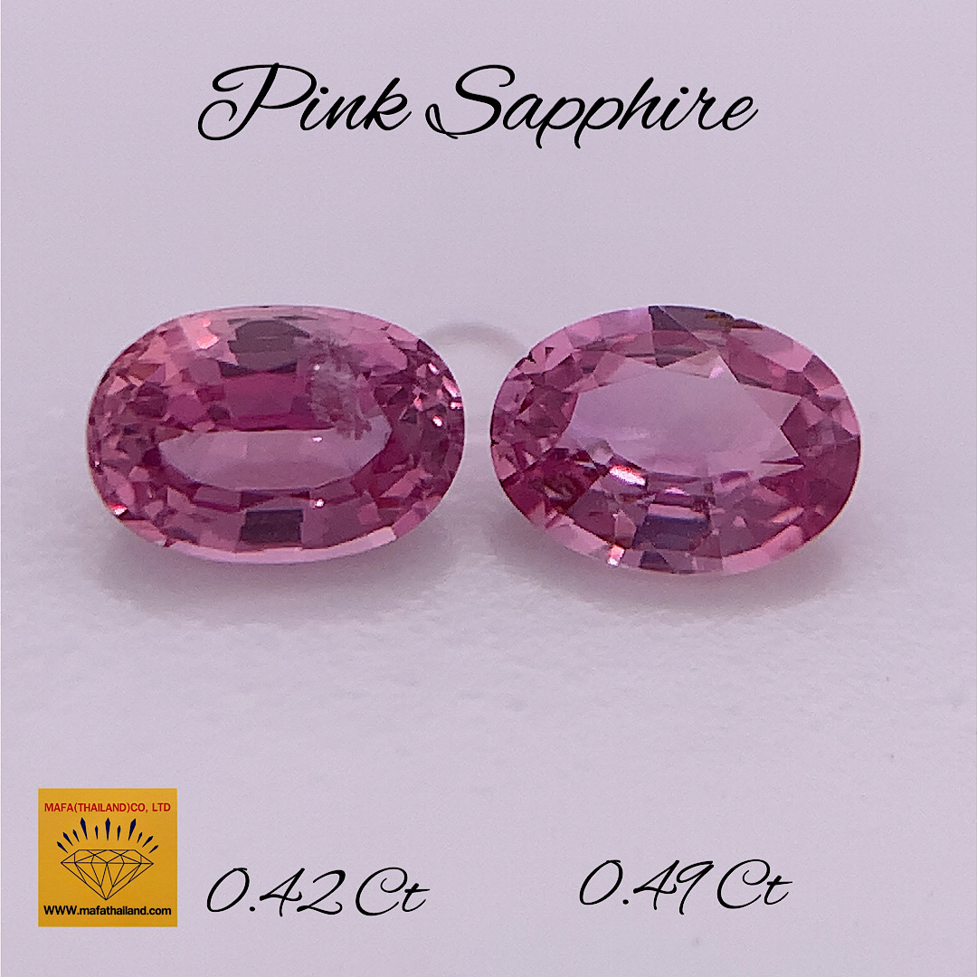 Natural Pink Sapphire Pair SP222