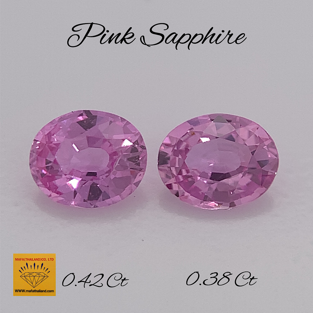 Natural Pink Sapphire Pair SP226