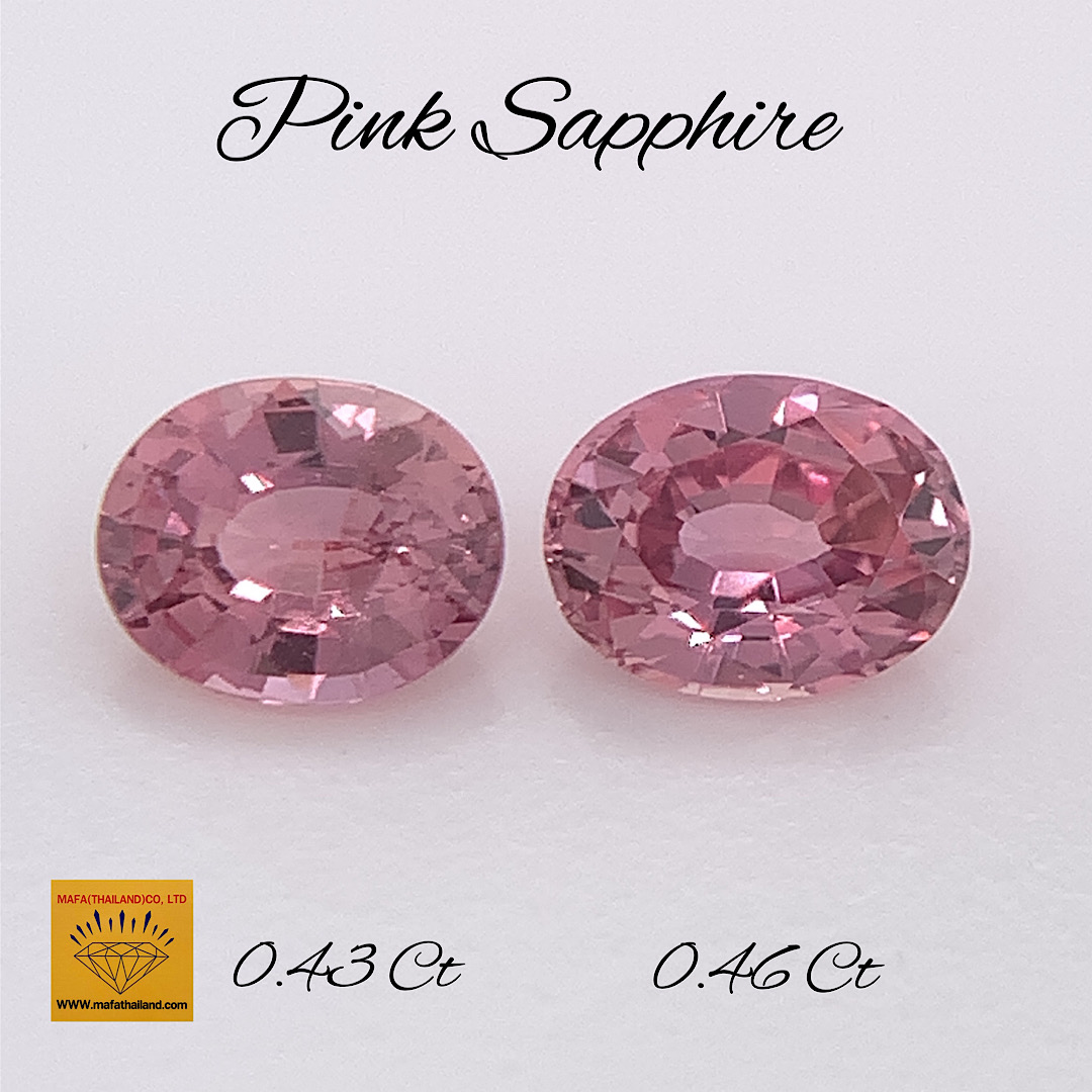 Natural Pink Sapphire Pair SP228