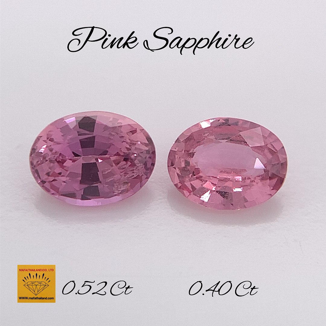 Natural Pink Sapphire Pair SP229