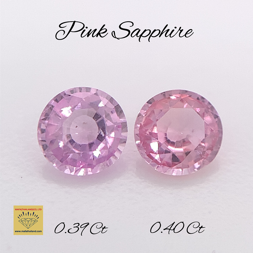 Natural Pink Sapphire Pair SP233