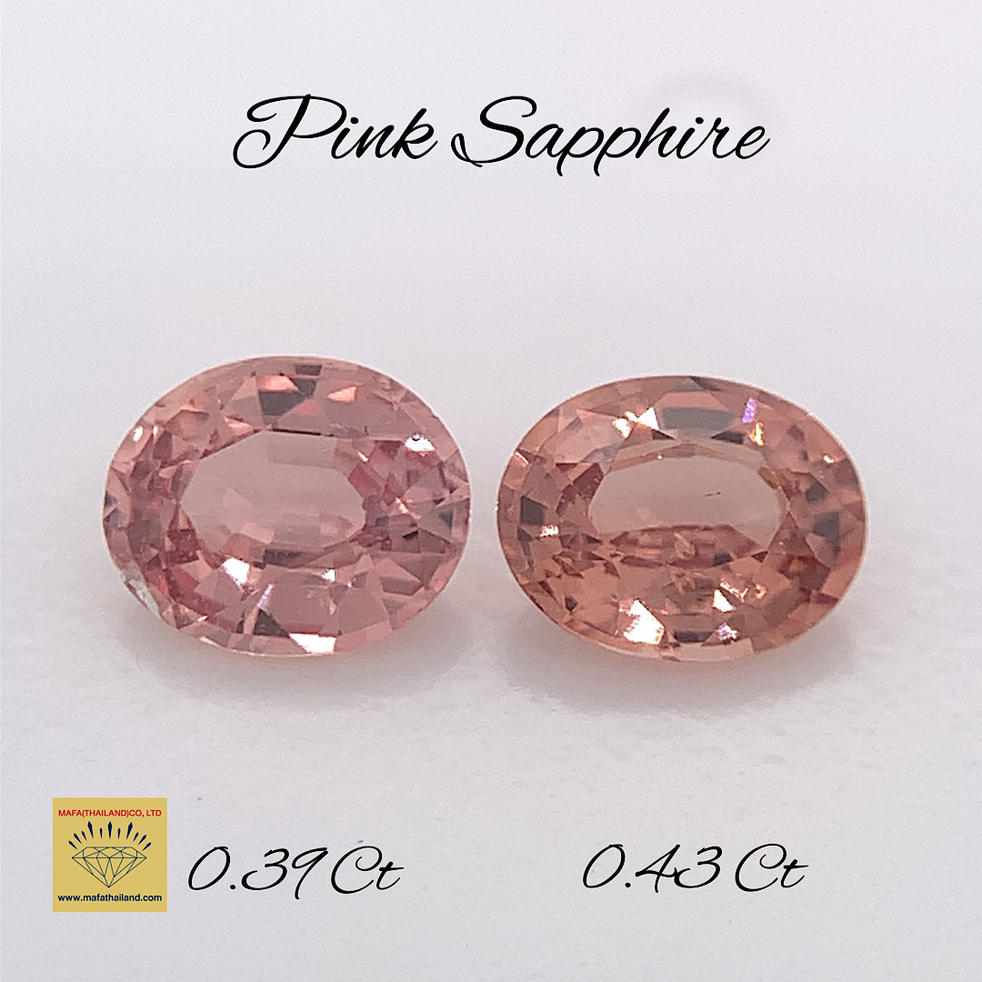 Natural Pink Sapphire Pair SP234