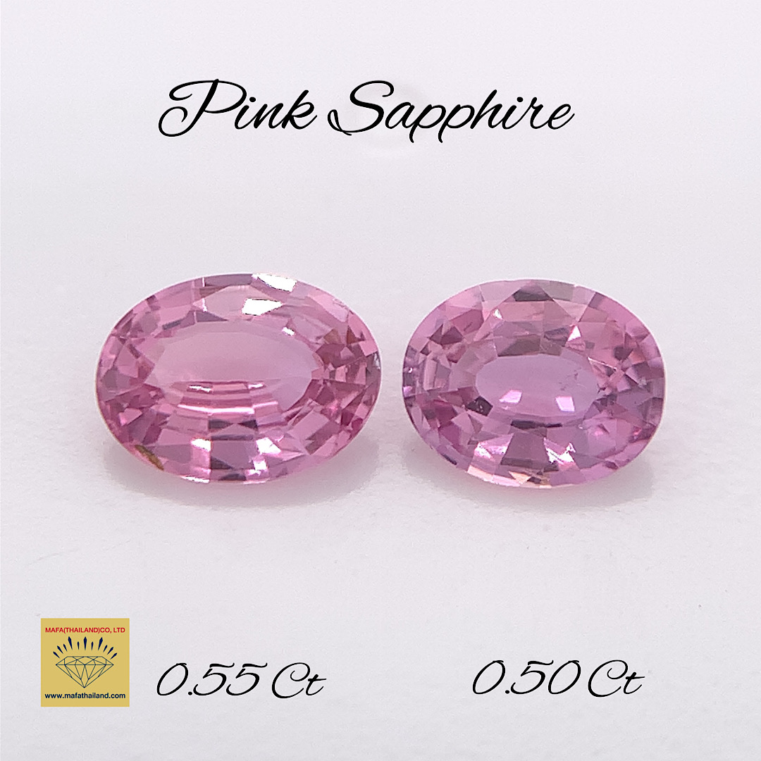 Natural Pink Sapphire Pair SP236