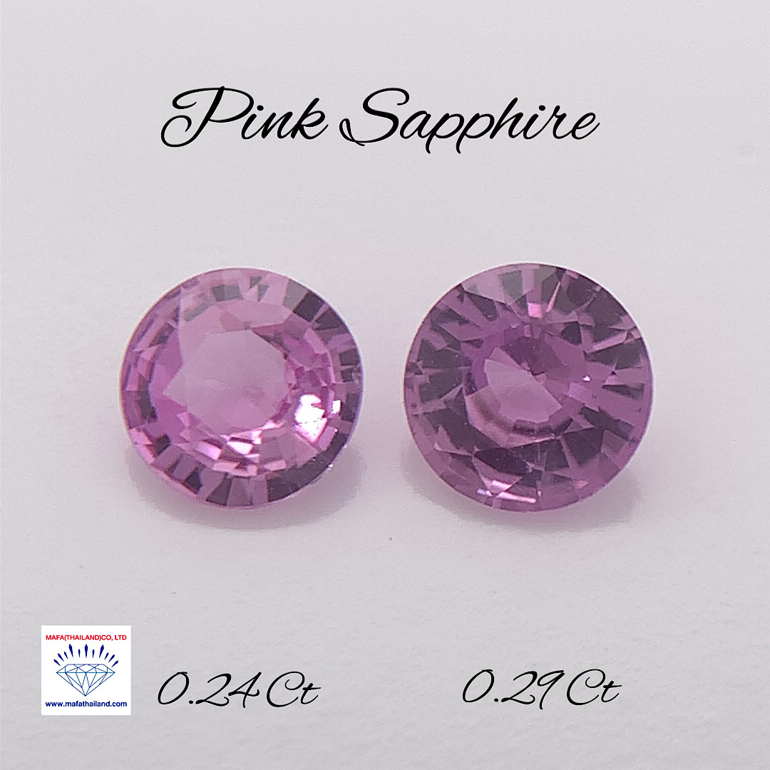 Natural Pink Sapphire Pair SP238