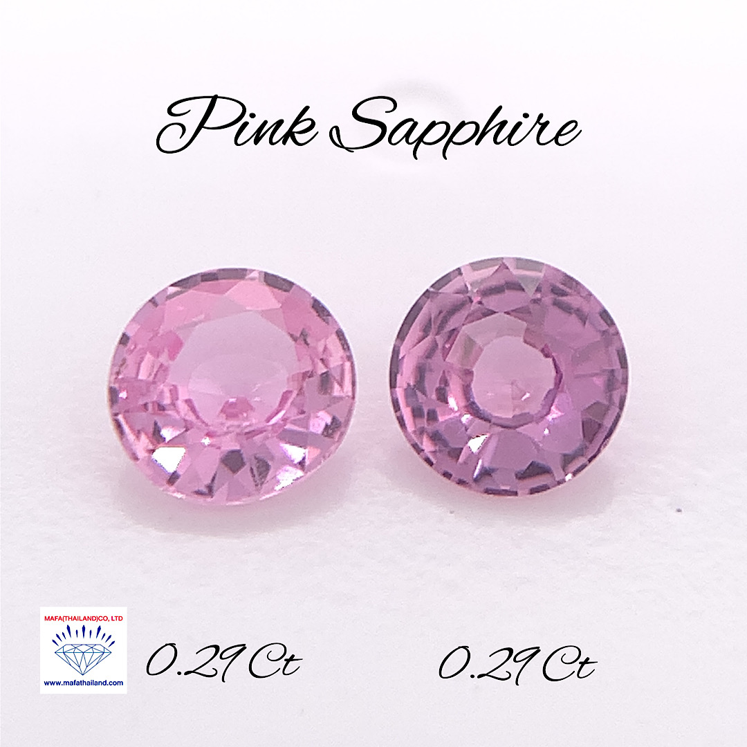 Natural Pink Sapphire Pair SP242