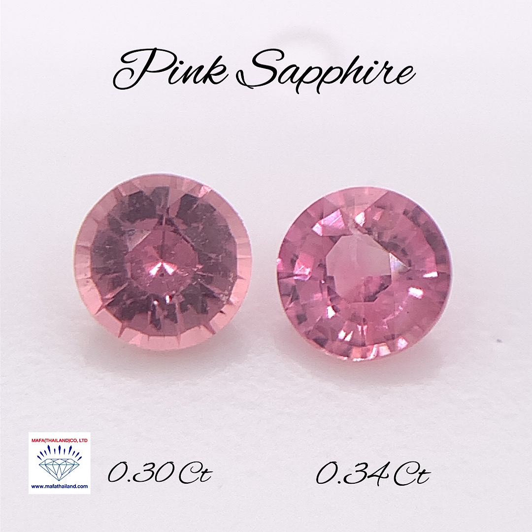 Natural Pink Sapphire Pair SP241